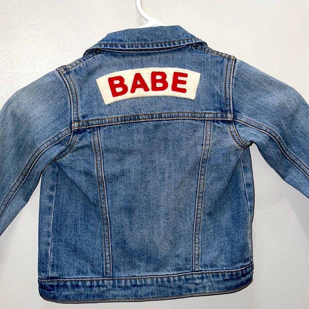 Ingrid & Isabel BABE Little Boys Blue Denim Button Down Jacket 3T
